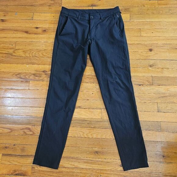 Lululemon Men's Black Chino Pants Size 32X31 Classic-Fit 5 Pocket Pants